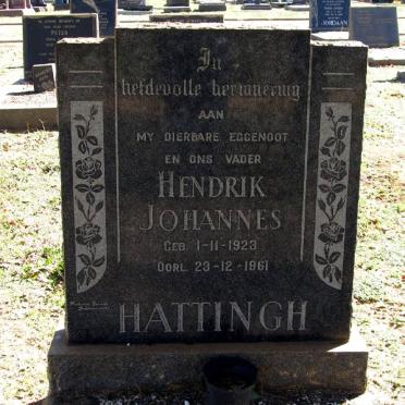 HATTINGH Hendrik Johannes 1923-1961