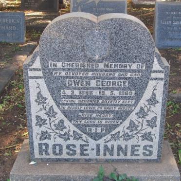 INNES Owen George, Rose 1896-1960