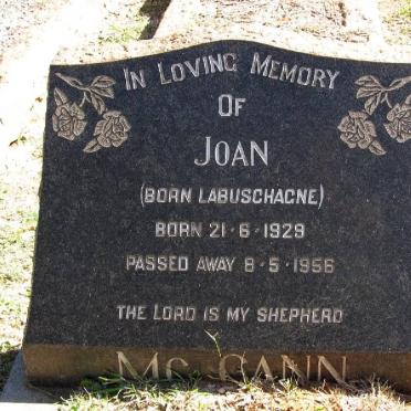 Mc CANN Joan nee LABUSCHAGNE 1929-1956