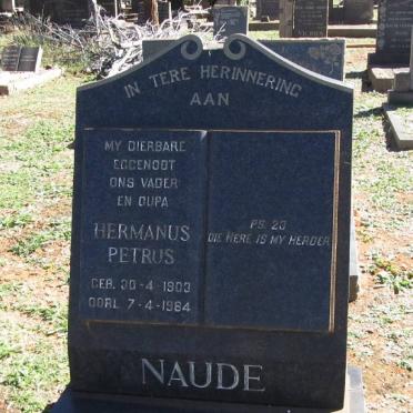 NAUDE Hermanus Petrus 1903-1964