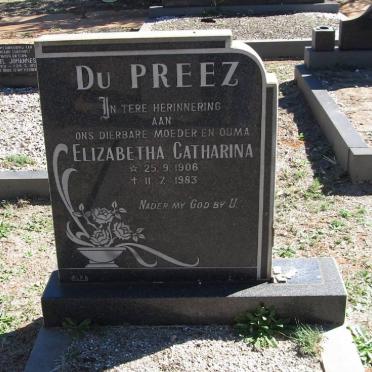 PREEZ Elizabeth Catharina, du 1906-1983