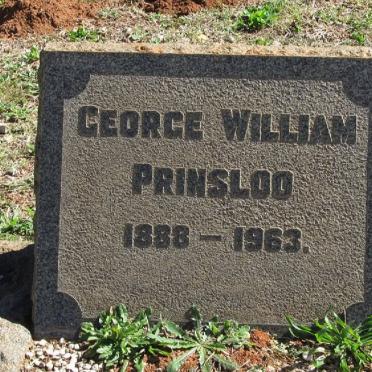 PRINSLOO George William 1888-1963