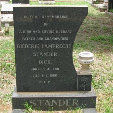 STANDER Diederik Lamprecht 1898-1966