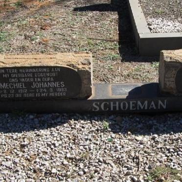 SCHOEMAN Michiel Johannes 1912-1983 &amp; Cornelia Susanna 1915-1992