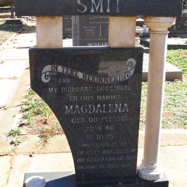 SMIT Magdalena nee DU PLESSIS 1946-1975 