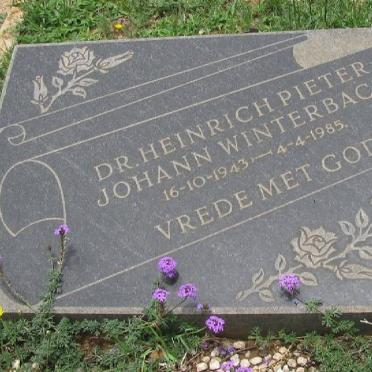 WINTERBACH Heinrich Pieter Johann 1943-1985