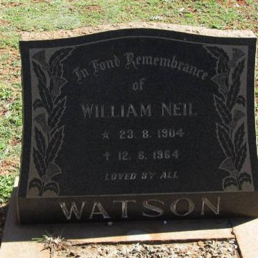 WATSON William Neil 1904-1964