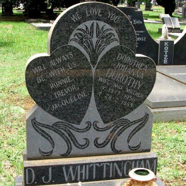 WHITTINGHAM Dorothea Johanna 1950-1985