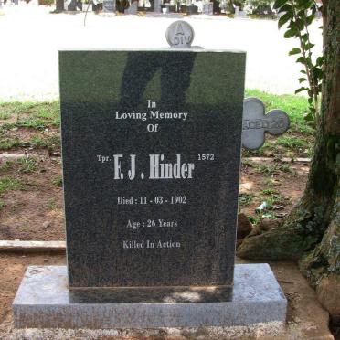 HINDER F.J. -1902