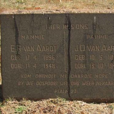 AARDT J.D., van 1887-1948 &amp; E.R. 1896-1948