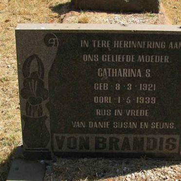 BRANDIS Catharina S., von 1921-1939