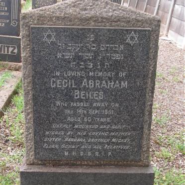 BEILES Cecil Abraham -1951