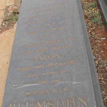 BLUMSOHN Aaron -1957