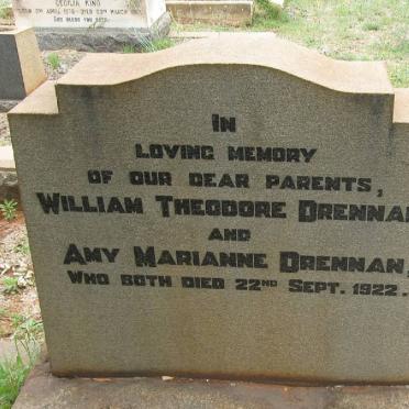 DRENNAN William Theodore -1922 &amp; Amy Marianne -1922