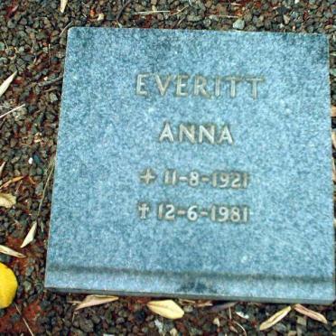 EVERITT Anna 1921-1981