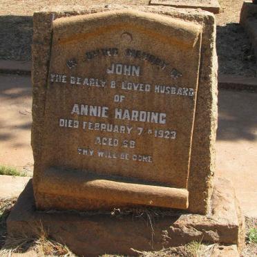 HARDING John -1923