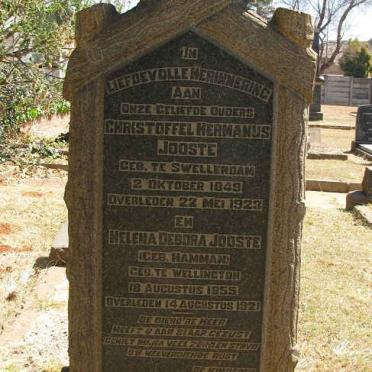 JOOSTE Christoffel Hermanus 1849-1923 &amp; Helena Debora HAMMAN 1855-1921