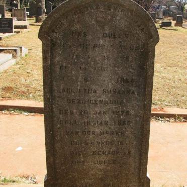 MERWE Frederik Johannes Philippus, van der -1954 &amp; Magretha Susanna BEZUIDENHOUT 1875-1955