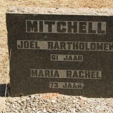 MITCHELL Joel Bartholomew &amp; Maria Rachel
