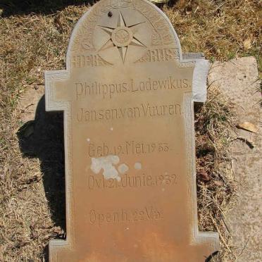 VUUREN Philippus Lodewikus, jansen van 1935-1932