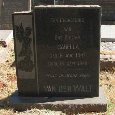 WALT Isabella, van der 1947-1949