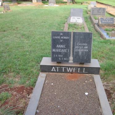 ATTWELL Annie Margaret 1882-1977