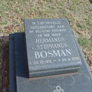 BOSMAN Hermanus Stephanus 1913-1985