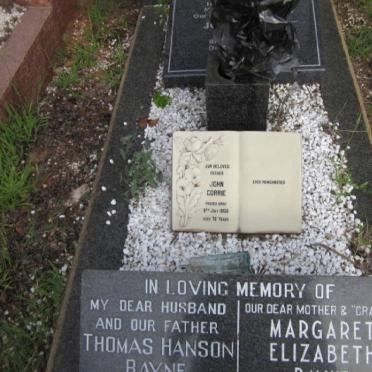 BAYNE Thomas Hanson 1914-1967 &amp; Margaret Elizabeth 1915-2010 :: CORRIE John -1961