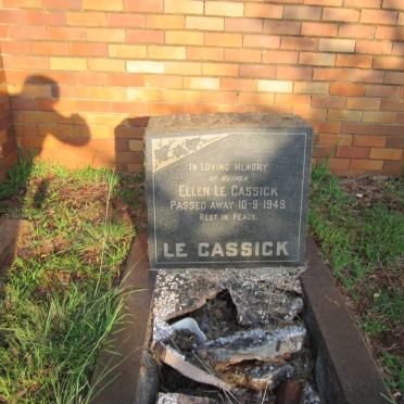 CASSICK Ellen, le -1949