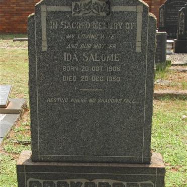 COCKCROFT Ida Salome 1906-1950