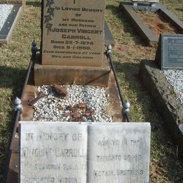 CARROLL Joseph Vincent 1874-1950 :: CARROLL Vincent -1944