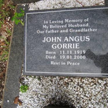 GORRIE John Angus 1919-2000
