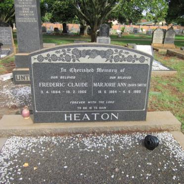 HEATON Frederic Claude 1884-1966 &amp; Marjorie Ann SMITH 1884-1980