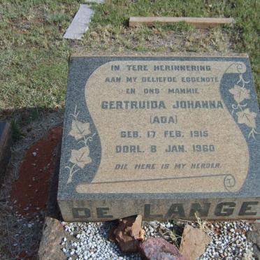 LANGE Gertruida Johanna, de 1915-1960