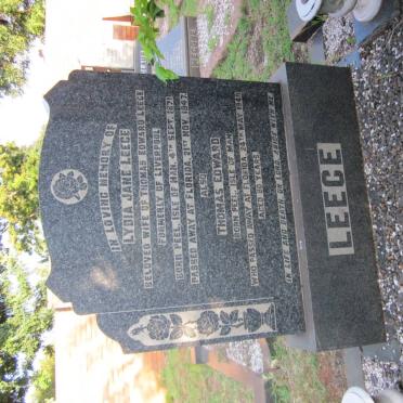 LEECE Thomas Edward -1949 &amp; Lydia Jane 1871-1947
