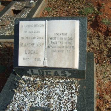LUCAS Blanche May 1882-1958