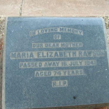 RAWSON Maria Elizabeth -1941