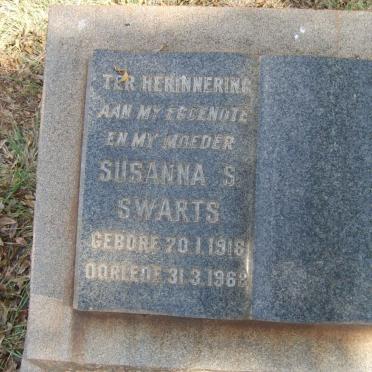 SWARTS Susanna S. 1916-1968