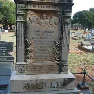 SMELLIE John :: SMELLIE Ann :: SMELLIE Cissie