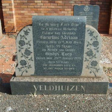 VELDHUIZEN Cornelius Adriaan -1948 &amp; Gladys Lucy -1979