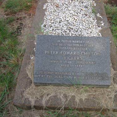 VICKERS Peter Edward Chilton 1948-1982