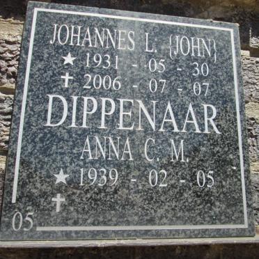 DIPPENAAR Johannes L 1931-2006 &amp; Anna C.M. 1939-