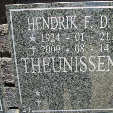 THEUNISSEN Hendrik F.D. 1924-2009
