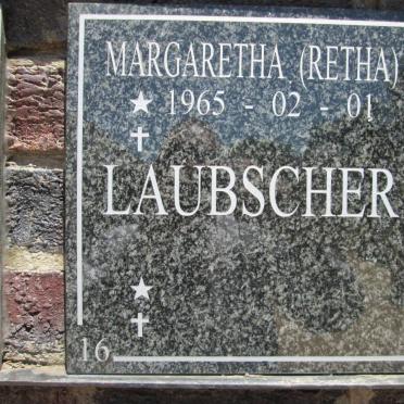 LAUBSCHER Margaretha 1965-