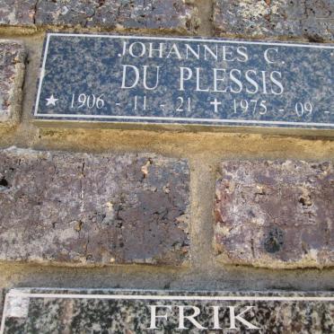 PLESSIS Johannes C., du 1906-1975