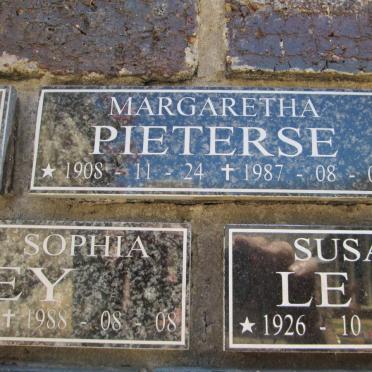PIETERSE Margaretha 1908-1987