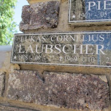 LAUBSCHER Lukas Cornelius 1908-1969