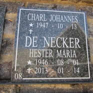 NECKER Charl Johannes, de 1947- &amp; Hester Maria 1946-2013