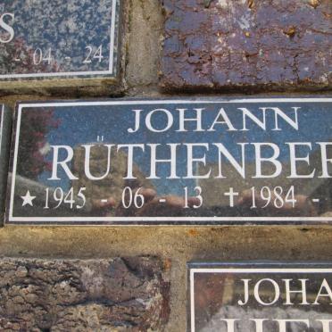 RÜTHENBERG Johann 1945-1984