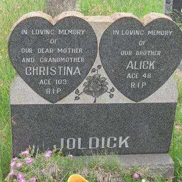 JOLDICK Christina :: JOLDICK Alick 